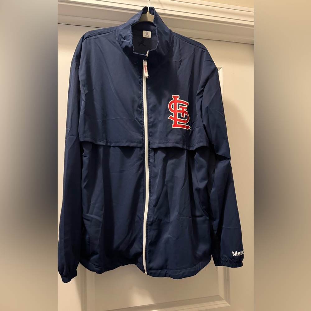 Source Unknown Blue and Red Performance Jacket Athletic Style